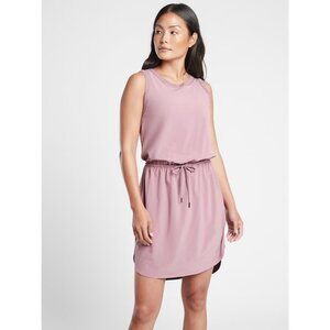 Athleta Women's Rincon Dress Cascading Violet Purple Sleeveless Athletic XL